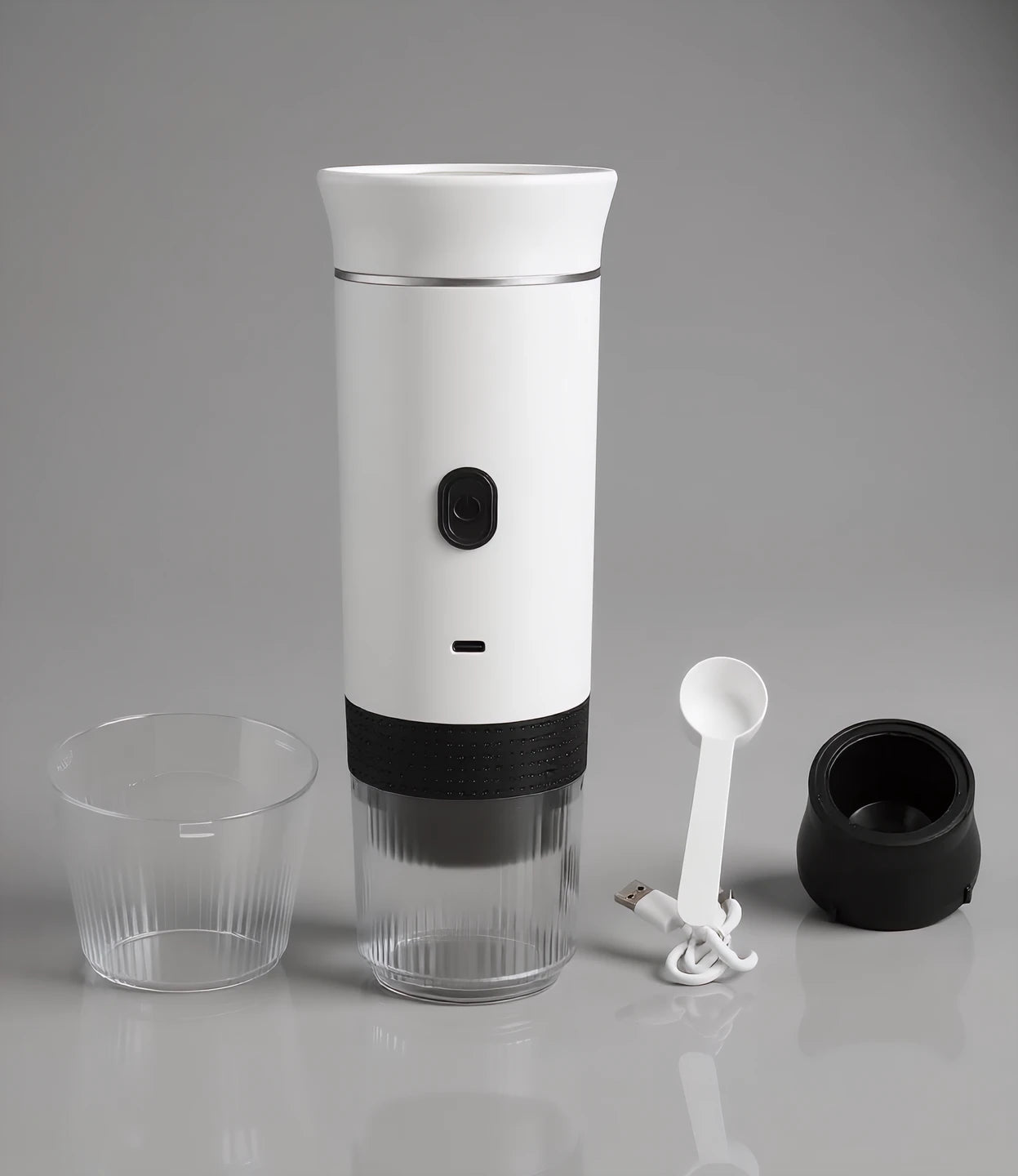 Portable coffee machine + 10 FREE reusable capsules