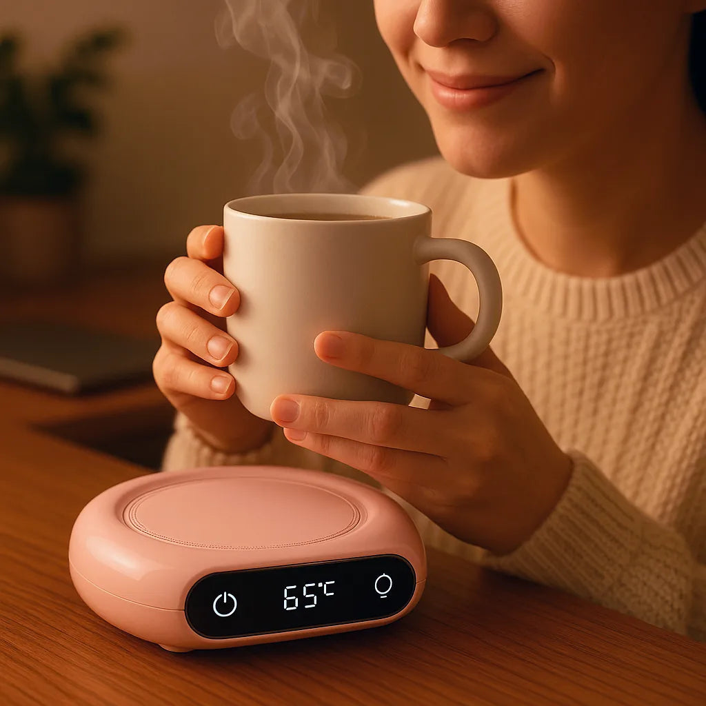 Savourez votre café ou thé parfaitement chaud grâce au chauffe tasse éléctrique