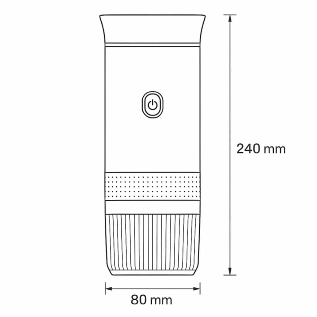 Taille et dimensions d’une cafetière mobile.